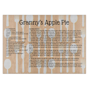 Ihr Familienrezeptgenuss Utensisches, kundenspezif Schneidebrett