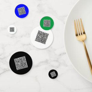 Ihr farbenfroher QR Code Confetti - Benutzerdefini Konfetti
