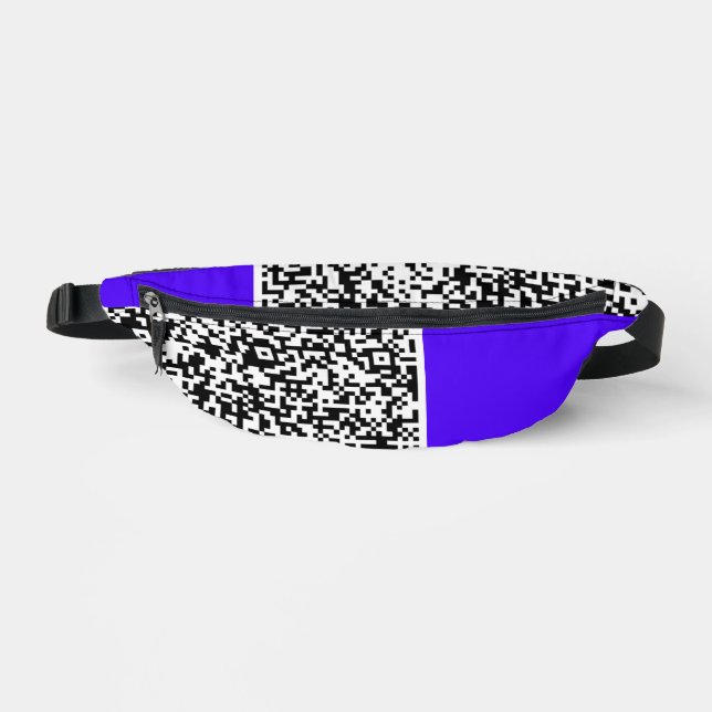 Ihr farbenfroher QR Code Fanny Pack - Benutzerdefi Bauchtasche (Vorderseite)