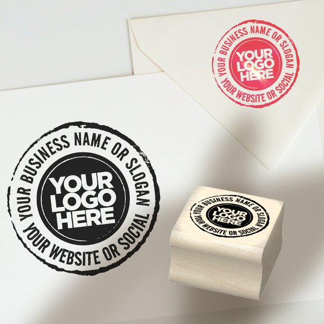 Ihr Firmenlogo - angepasste Coole Briefmarke aus K Gummistempel (Your Business Logo Custom Rubber Stamp. Create your own corporate stamp adding your own logo!)