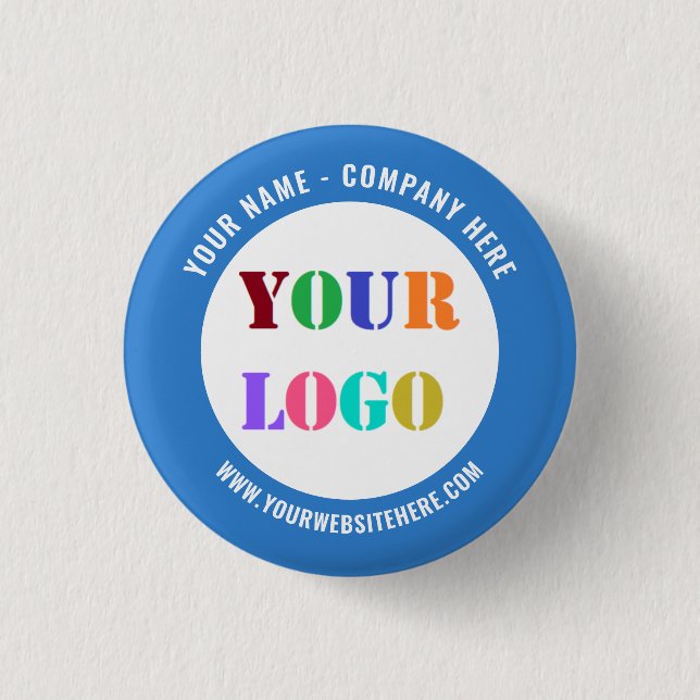 Ihr Firmenlogo auf bedruckten Promotionsbuttons Button (Vorderseite)