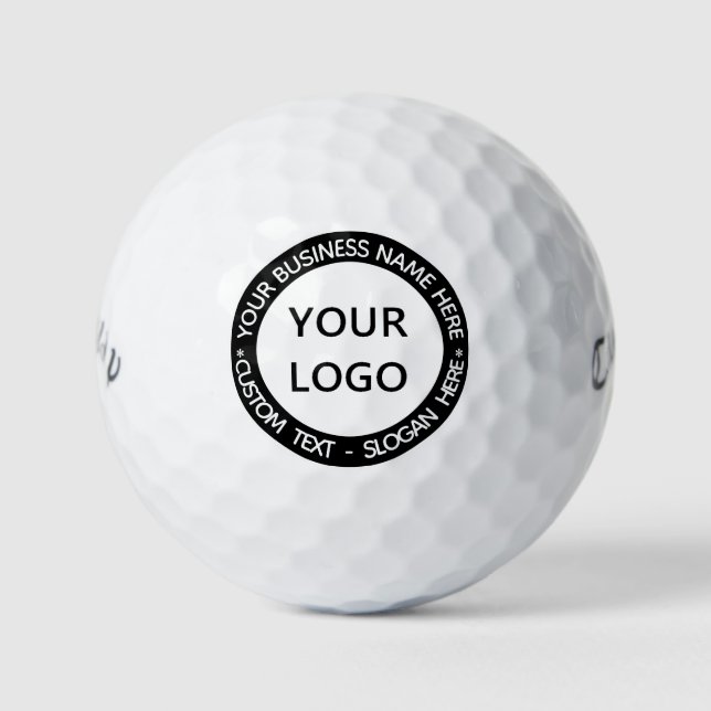 Ihr Firmenlogo Benutzerdefinierte Text-Briefmarke  Golfball (Vorderseite)