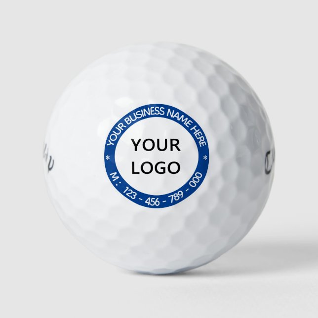 Ihr Firmenlogo Benutzerdefinierte Text-Business-Go Golfball (Vorderseite)