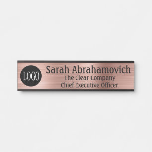 Ihr Firmenlogo Büro Tür Zeichen lange Name Türschild