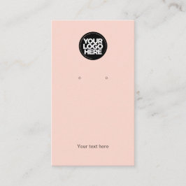 Ihr Firmenlogo Chic Pink Earring Display Card Visitenkarte