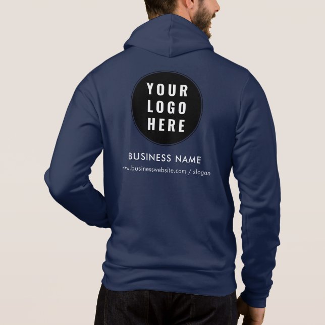Ihr Firmenlogo Corporate Employees Swag Hoodie (Rückseite)