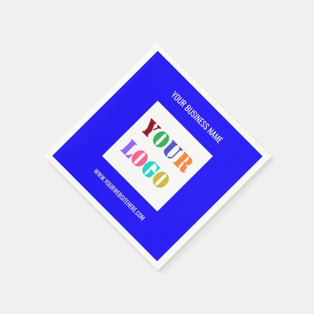Ihr Firmenlogo Eigene Textwerbung für Napkins Serviette (Ecke)