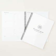 Ihr Firmenlogo Eigener weißer Businessplaner