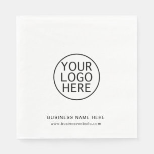 Ihr Firmenlogo Elegantes Minimalistisches, benutze Serviette
