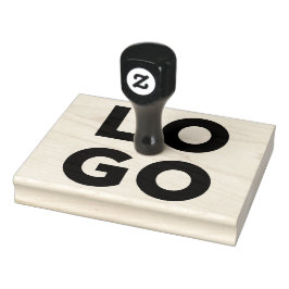 Ihr Firmenlogo für große Briefmarke Gummistempel