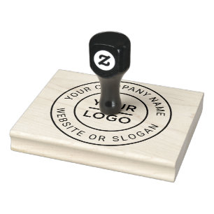 Ihr Firmenlogo für große Briefmarke Gummistempel