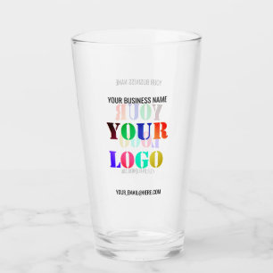Ihr Firmenlogo Glasbeispiel mit individuellem Text Glas