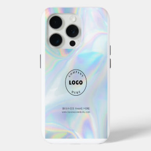 Ihr Firmenlogo Holografische Unternehmensmitarbeit iPhone 15 Pro Hülle