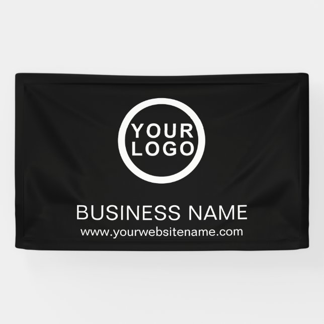 Ihr Firmenlogo - Name schwarz Banner (Horizontal)