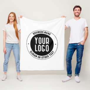 Ihr Firmenlogo oder Design   Fett bearbeitbarer Te Fleecedecke