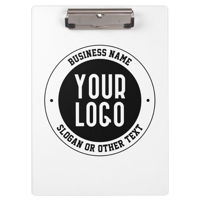 Ihr Firmenlogo oder Design | Fett bearbeitbarer Te Klemmbrett (Vorderseite)