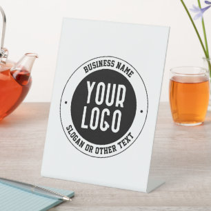 Ihr Firmenlogo oder Design Fett bearbeitbarer Te Sockelschild