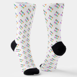 Ihr Firmenlogo oder Foto Socken wählen Farben aus