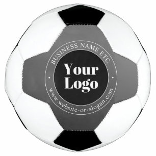 Ihr Firmenlogo oder Ihr Design und Ihr bearbeitete Fußball