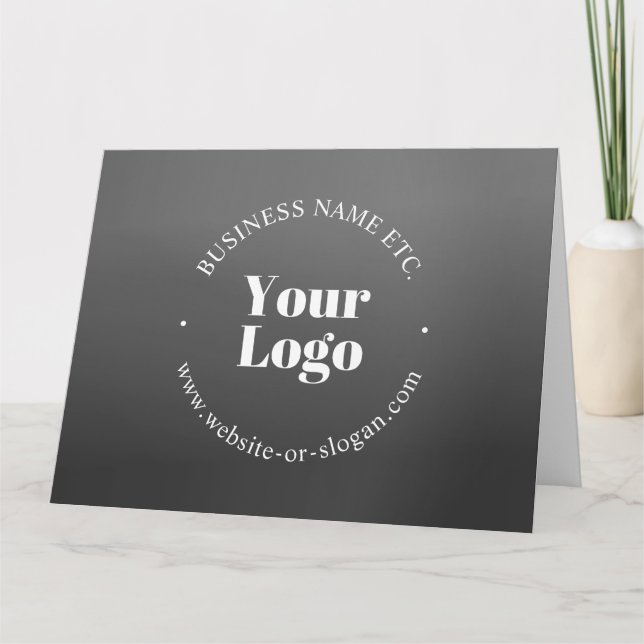 Ihr Firmenlogo oder Ihr Design und Ihr bearbeitete Karte (Vorderseite)