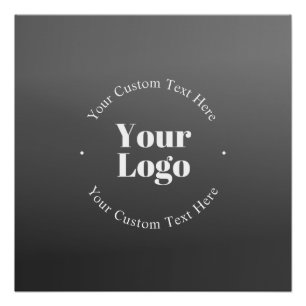 Ihr Firmenlogo oder Ihr Design und Ihr bearbeitete Poster