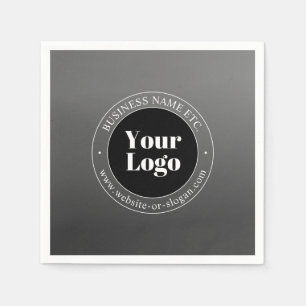 Ihr Firmenlogo oder Ihr Design und Ihr bearbeitete Serviette