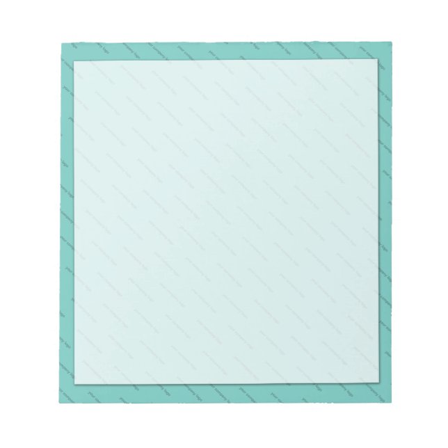 Ihr Firmenlogo personalisiert Notizblock (Vorderseite)