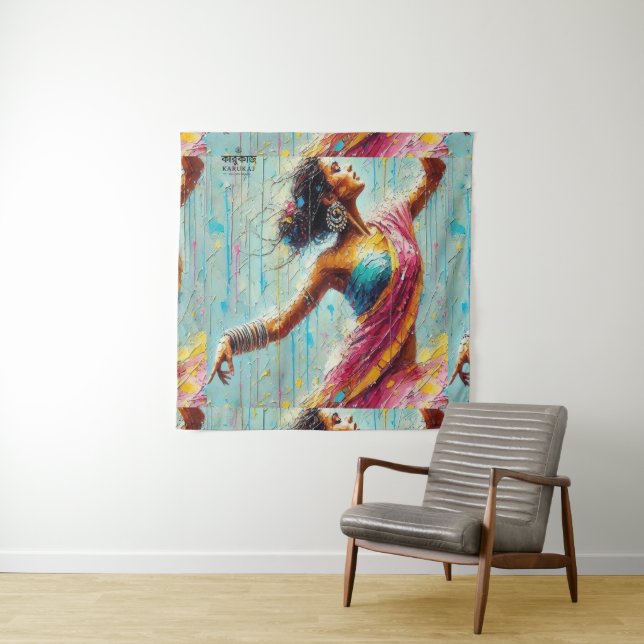 Ihr Firmenlogo & personalisiertes Bild Wandteppich (Beispiel)