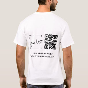 Ihr Firmenlogo QN-Code T-Shirt
