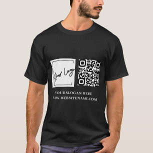Ihr Firmenlogo QN-Code T-Shirt