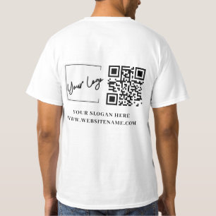 Ihr Firmenlogo QN-Code T-Shirt