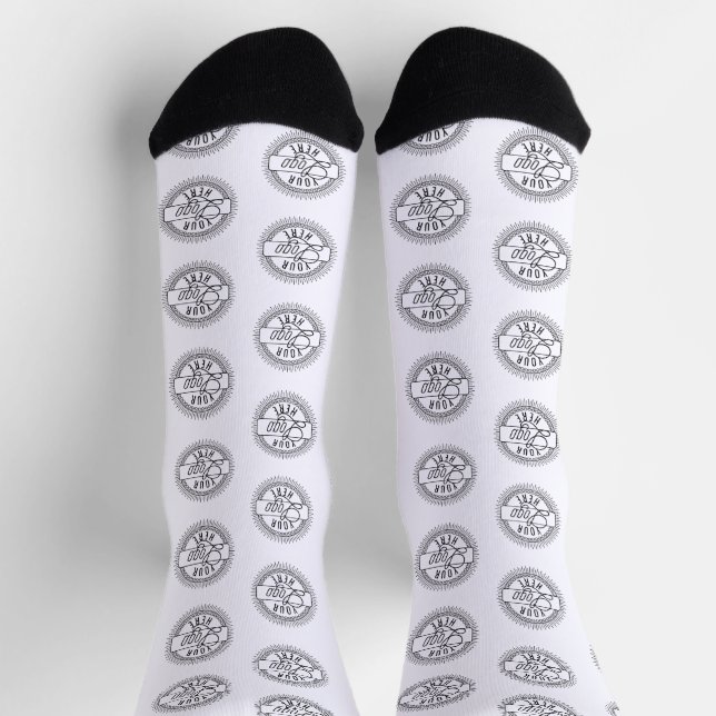 Ihr Firmenlogo Socken (Oben)