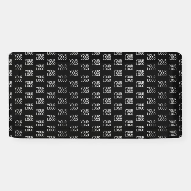 Ihr Firmenlogo | Stilvolles Halbschrittmuster Banner (Horizontal)