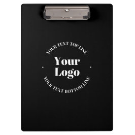 Ihr Firmenlogo und anpassbare Textvorlage Klemmbrett