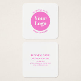 Ihr Firmenlogo und bearbeitete Textvorlage | Pink