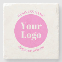 Ihr Firmenlogo und bearbeitete Textvorlage | Pink