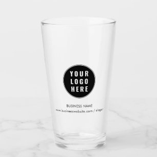 Ihr Firmenlogo und Firmenwebsite - Benutzerdefinie Glas