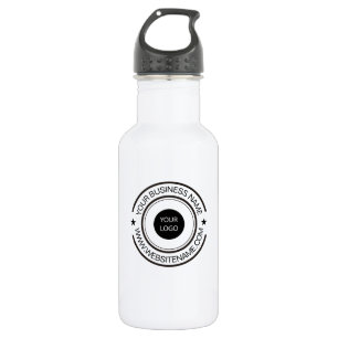 Ihr Firmenlogo und Ihr eigener Text Edelstahlflasche