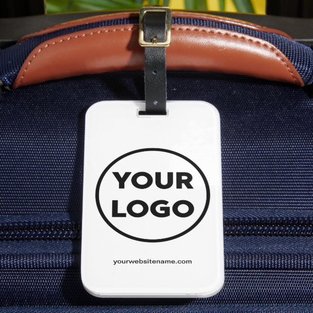 Ihr Firmenlogo und Ihre Business-Website Gepäckanhänger (Vorderseite Insitu 2)