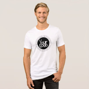 Ihr Firmenlogo und moderner, einfacher, bearbeitba Tri-Blend Shirt