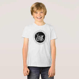 Ihr Firmenlogo und moderner, einfacher, bearbeitba Tri-Blend Shirt