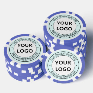 Ihr Firmenlogo und Text Business Poker Chips