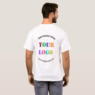 Ihr Firmenlogo und Text Marken-T-Shirt Beispiel T-Shirt
