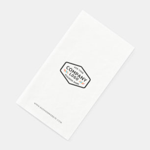 Ihr Firmenlogo und Website Individuelle Unternehme Serviette