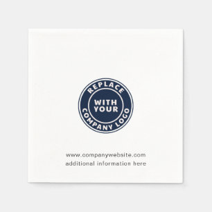 Ihr Firmenlogo und Website-Party Serviette