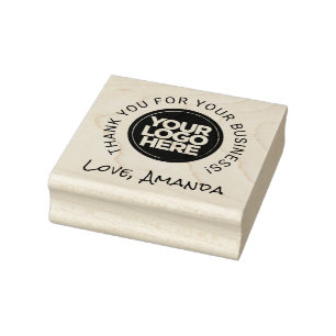 Ihr Firmenlogo Vielen Dank Gummistempel