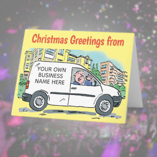 Ihr Firmenname auf der Van Christmas Card Karte