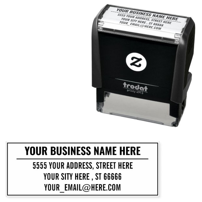 Ihr Firmenname E-Mail-Adresse Stempel Beispiel (Beispiel)
