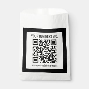 Ihr Firmenname & editierbarer QR-Code Geschenktütchen