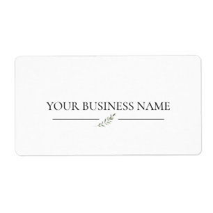 Ihr Firmenname Elegantes einfaches Produktetikett